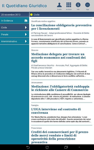 Notizie Quotidiano Giuridico截图2