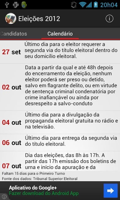 Elei&ccedil;&otilde;es 2012截图8