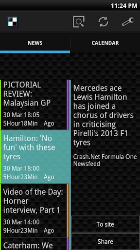 F1 Appli（News＆Calendar）截图4