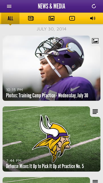 Minnesota Vikings Mobile截图9