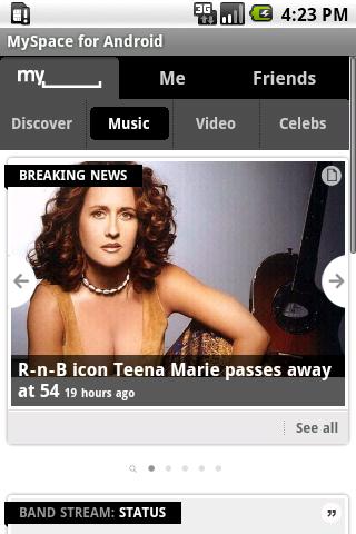 MySpace for Android截图1