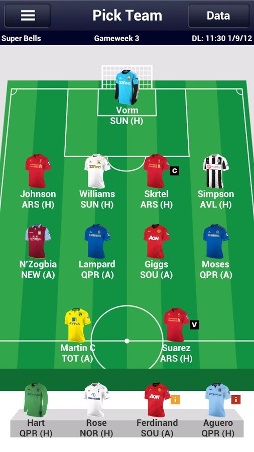 Fantasy Premier League 2012-13截图1