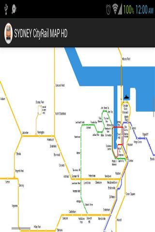 悉尼城铁地图(高清版)截图1