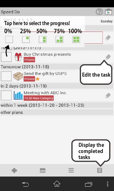 SpeedDo Free (Task,Progress)截图2
