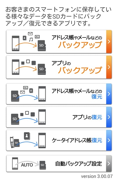 auバックアップアプリ截图4