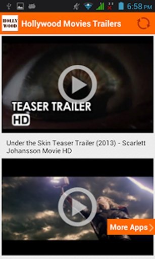 Hollywood Movies Trailers截图1