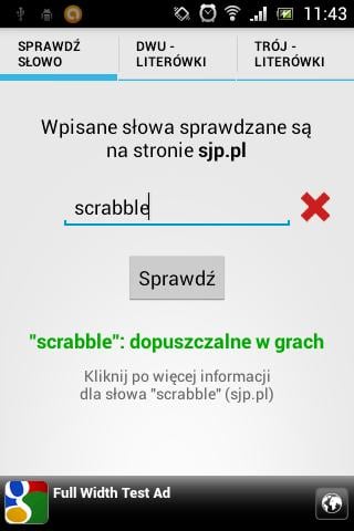 Scrabble - sprawdź słowo截图1