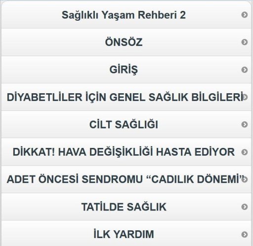 Sağlıklı Yaşam Rehberi 2截图1