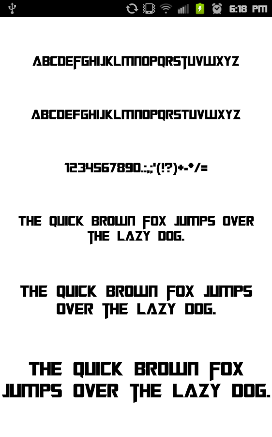 Tech Pack for FlipFont&reg; free截图7