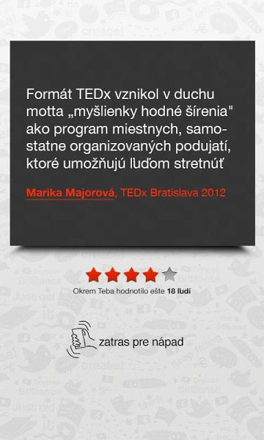 Inšpir&aacute;cie z TEDx Bratislava截图2