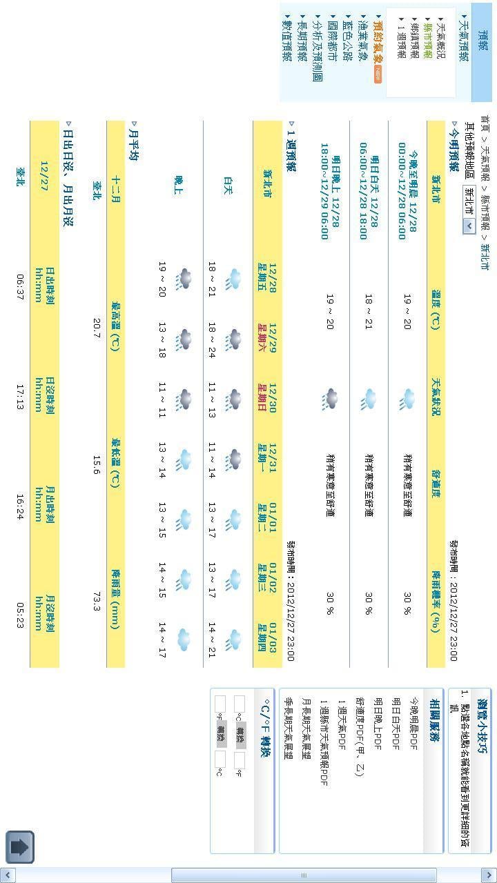 新北市今明天气预报截图2