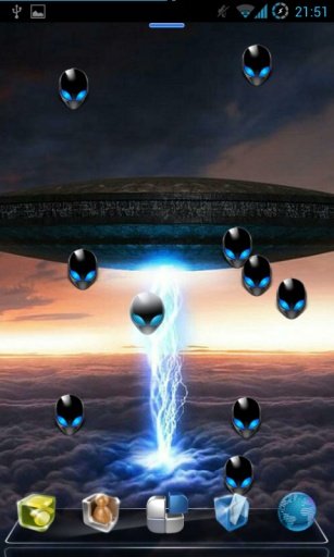 Alien UFO Live Wallpaper截图1