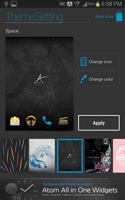 Space Atom [1.0 Offical theme]截图5