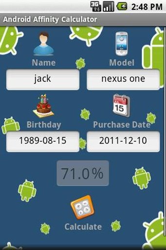 Android Affinity Calculator截图3
