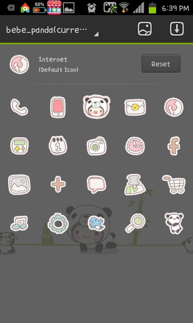 Panda Bebe go launcher theme截图3