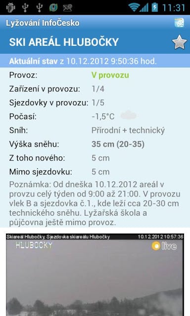 Lyžov&aacute;n&iacute; InfoČesko截图7