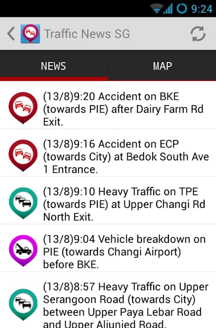 Traffic News SG截图2