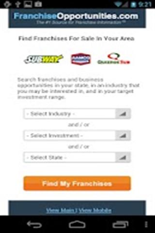 Own a Franchise截图4