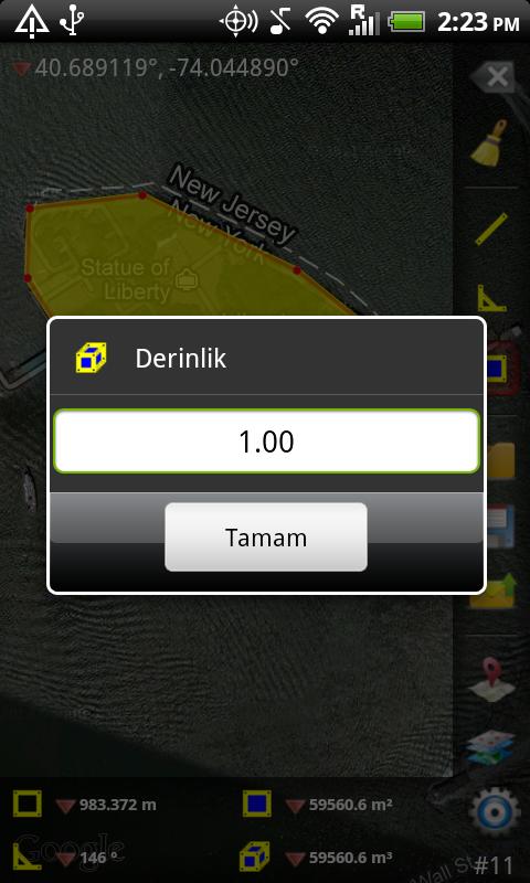 GPS Alan &Ouml;l&ccedil;&uuml;m&uuml; Free截图5