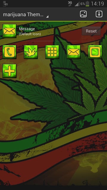 GO Launcher EX Theme marijuana截图5