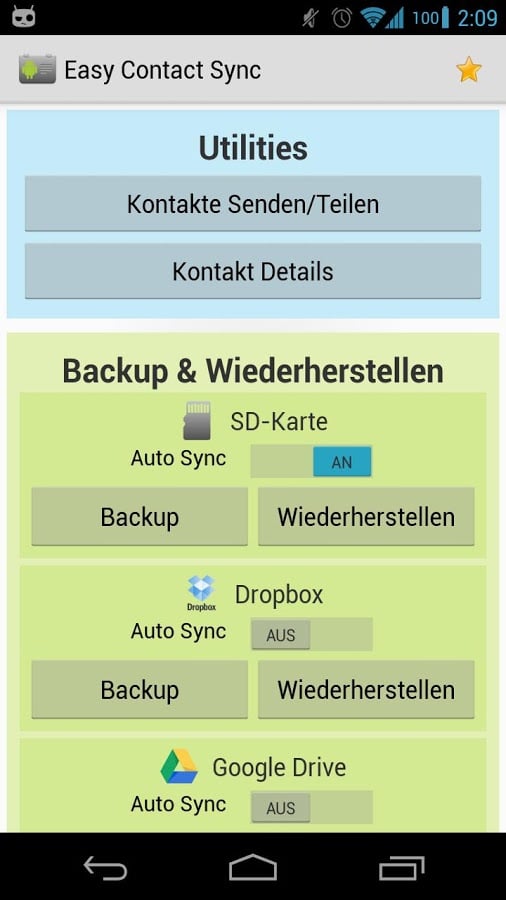 Easy Contact Sync (Backup)截图1