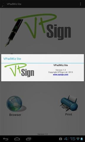 电子签名 VPadWiz signature lite截图1