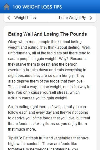 100 Weight Loss Tips截图2