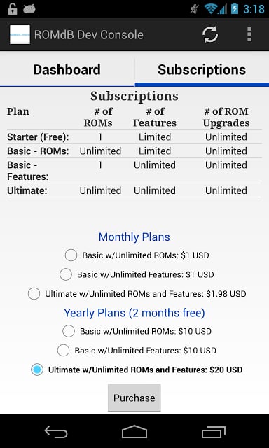 ROMDashboard Developer Console截图3