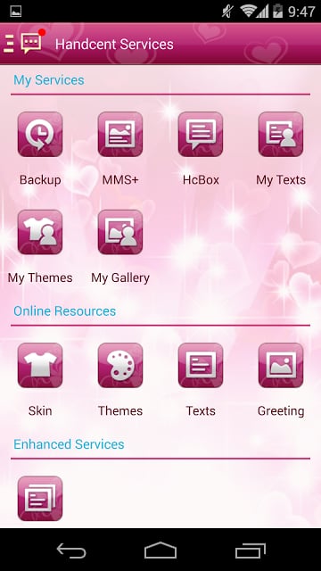 Handcent 6 Skin Valentine 2012截图7