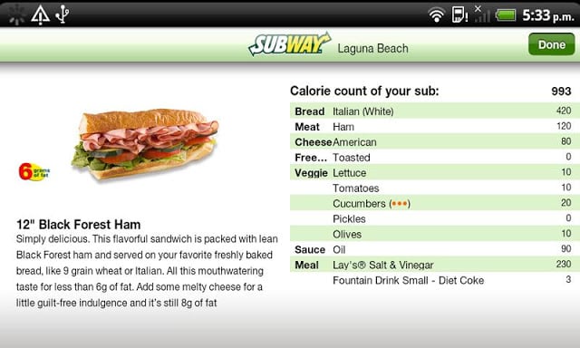 Subway Ordering for California截图5