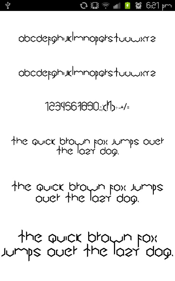 Tech Pack for FlipFont&reg; free截图3