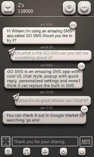 GO SMS Pro ZMargaret ThemeEX截图5