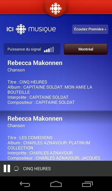 Radio de Radio-Canada截图3