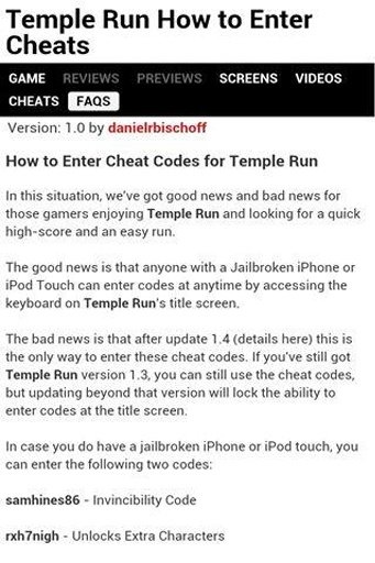 Temple Run Fans App截图4