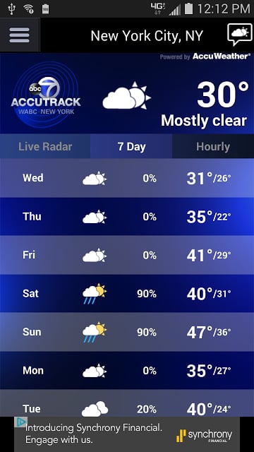 AccuTrack WABC NY AccuWeather截图1