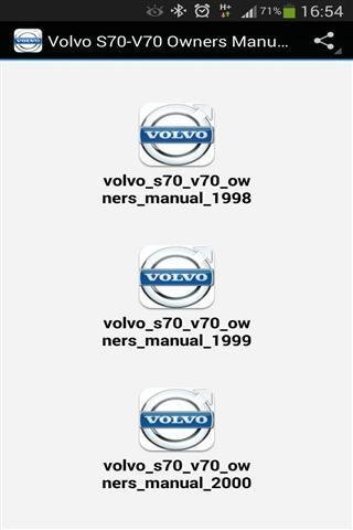 沃尔沃S70-V70车主手册截图1