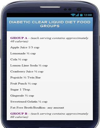 Clear Liquid Diet For Diabetics截图2