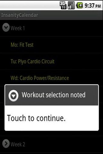 Insanity Workout Schedule截图1