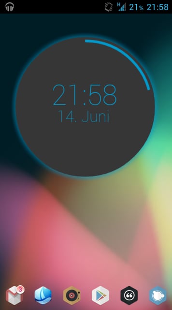 Holo Clock Dark - UCCW Skin截图2