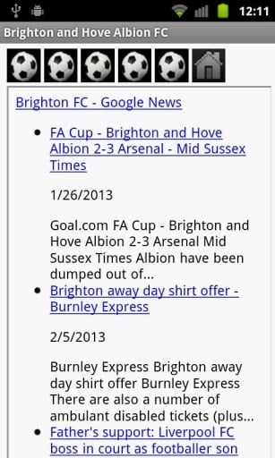 Brighton &amp; Hove Albion FC News截图1