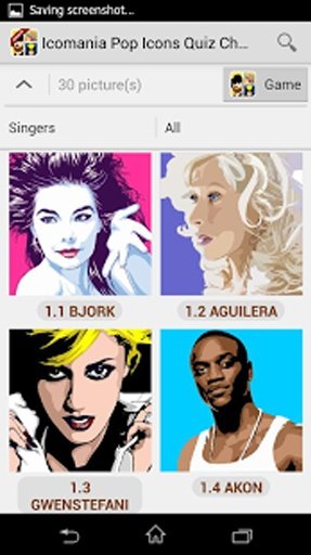 Icomania Pop Icons Quiz Cheats截图3