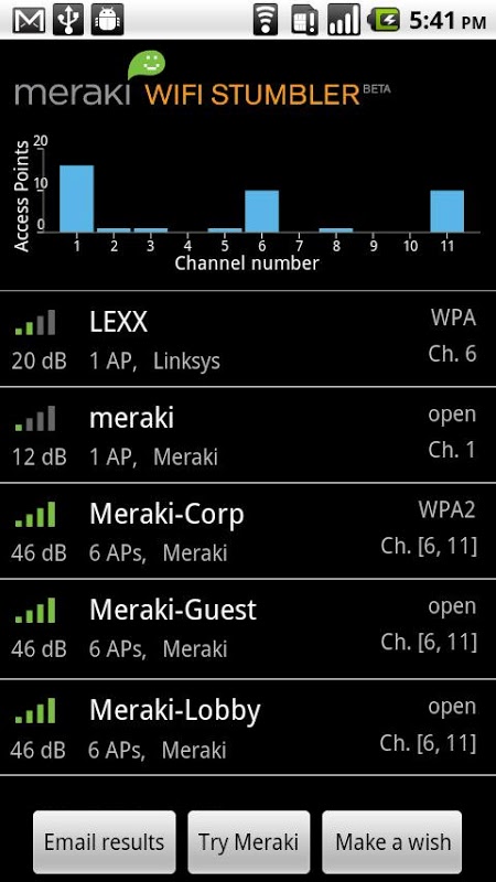 Meraki WiFi Stumbler截图1