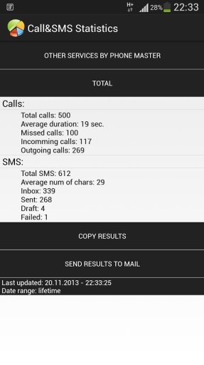 Call&amp;SMS Statistics截图2