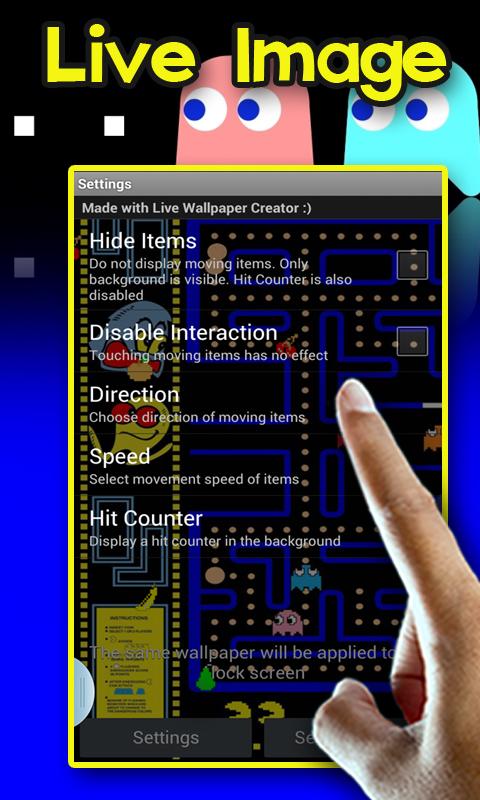 PACMAN Live Image Wallpaper截图1