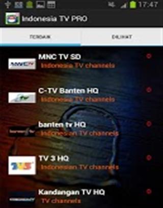 印尼电视 Indonesia TV PRO 250 Channels截图1