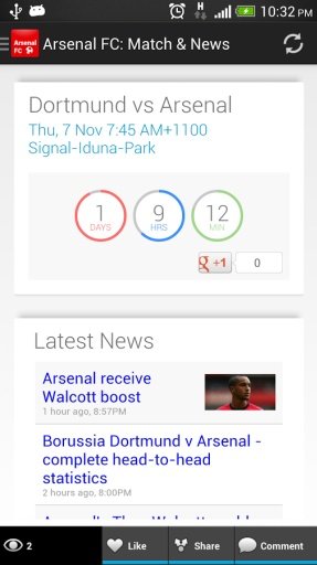 Arsenal FC Match Widget &amp; News截图8