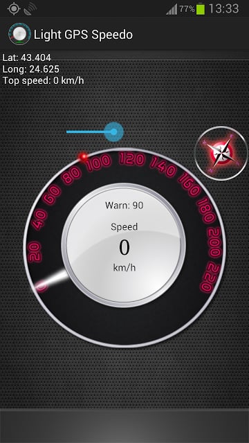 光的GPS车速表：千米/英里截图3