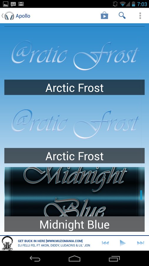 Apollo Arctic Frost Theme截图1