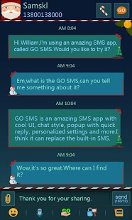 GO SMS Pro Santa ThemeEX截图2