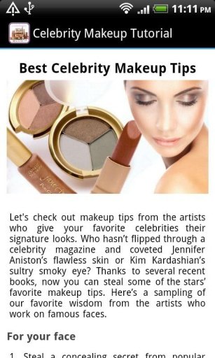 Celebrity Makeup Tutorials截图2